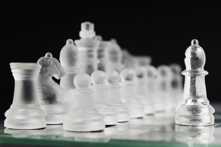 Transparent Chess Pieces